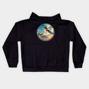 Soar on Wings Like Eagles Isaiah 40:31 Christian Faith Kids Hoodie